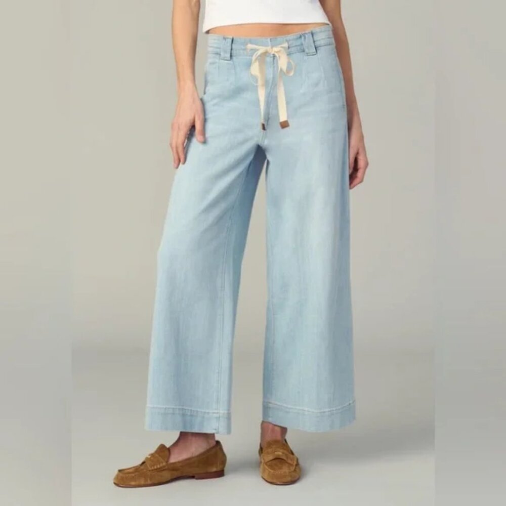 Joe's Jeans The Addison Pant Drawstring Wide Leg Crop Women's 30 Admiration NWT